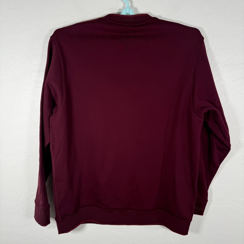 Adidas Ivy Park Sweatshirt Mens Medium Red‎ Pullover Fleece 3 Stripe - Picture 4 of 10